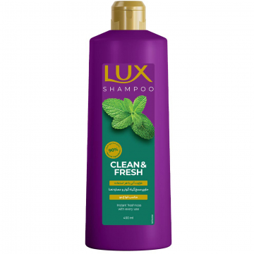 شامپو انواع مو Clean &Freash لوکس 400 میلی لیتری